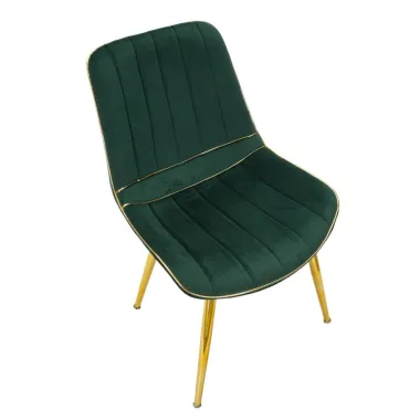 KRZESŁO PARIS ZIELONE/ZŁOTE ZESTAW 2 SZT 51X59X79 cm